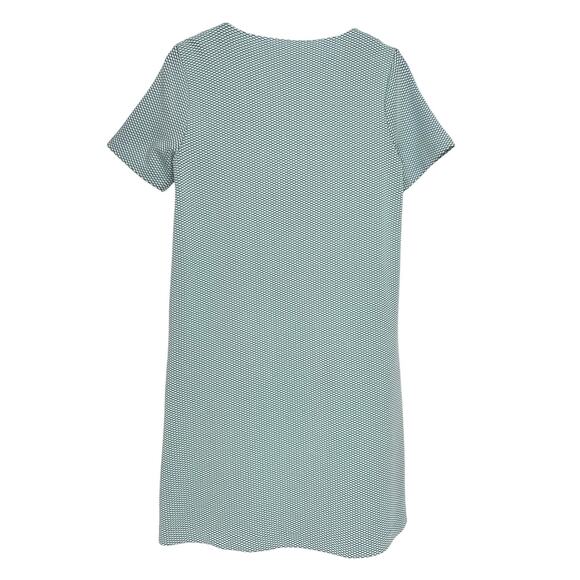 COS Textured Short Sleeve Swing Shift Dress | Blue Green | SZ S - Picture 2 of 8